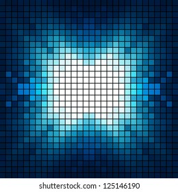 Blue Mosaic Vector Background | EPS10 Illustration