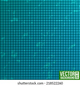 Mosaico azul. Ilustración del vector