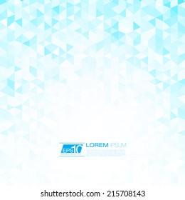 Fondo de invierno azul mosaico | Diseño de vectores EPS10