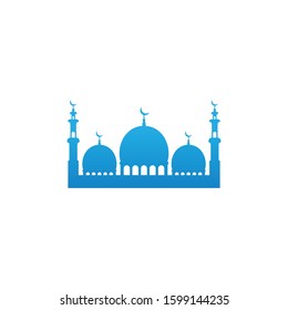 Blue Mosque Logo Icon Vector Stock Vector (Royalty Free) 1599144235 ...