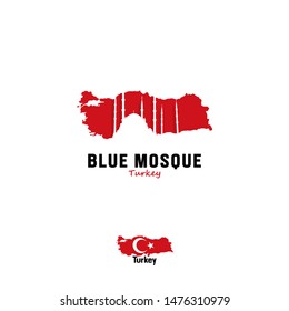 Blue Mosque Turkey Logo Inspirations