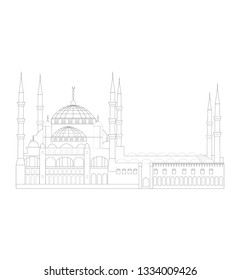 Blue Mosque vectoral illustration