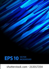 Blue motion abstract background. Vector illustration.