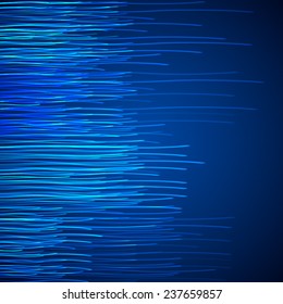Blue motion abstract background. Vector illustration.