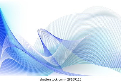 Blue motion abstract background, vector illustration.