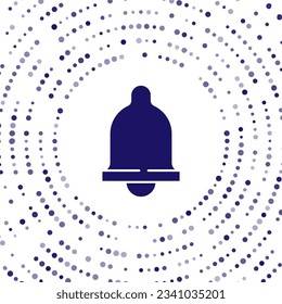 Blue Motion sensor icon isolated on white background. Abstract circle random dots. Vector