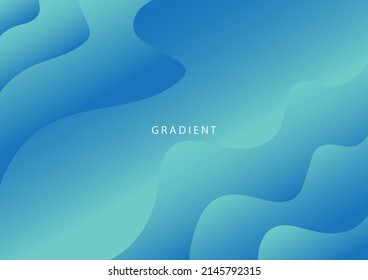 blue Motion Wave Abstract Background. gradient design for poster and website.
