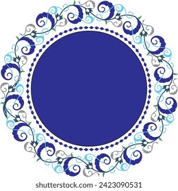 archivo de pasos de patrón de diseño de motivos azul  