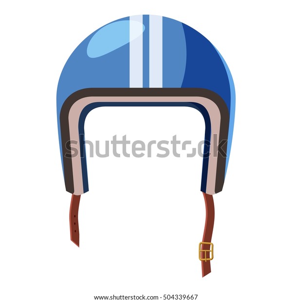 Blue Motorcycle Helmet Icon Illustration Motorbike のベクター画像素材 ロイヤリティフリー