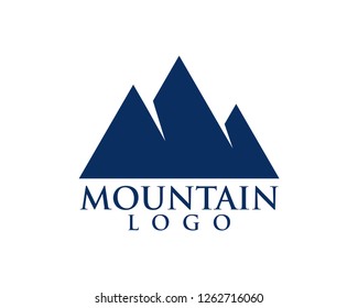 Blue Mountain Logo Template Stock Vector (Royalty Free) 685129504