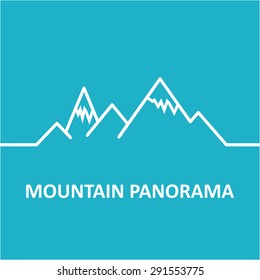Blue mountain panorama
