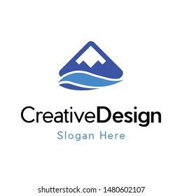 Blue Mountain River Landscaping Creative Logo