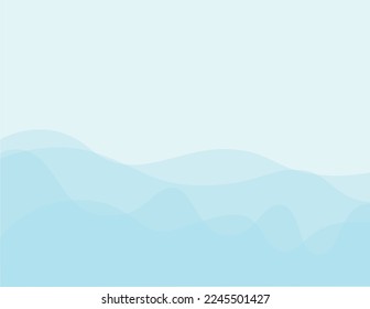 blue mountain scenery background illustration