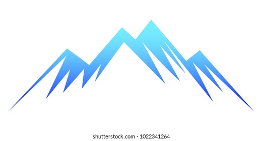 Blue mountain – stock vector