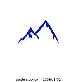 BLUE MOUNTAINS, DESIGN ICON ON WHITE