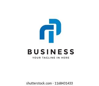 blue Mp logo, M logotype, M Business logo