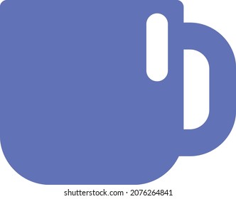 Blauer Schleim für Tee, Illustration, Vektorgrafik, auf weißem Hintergrund.
