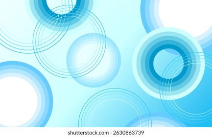 blue multi circles shapes funny pattern style graphic element abstract background