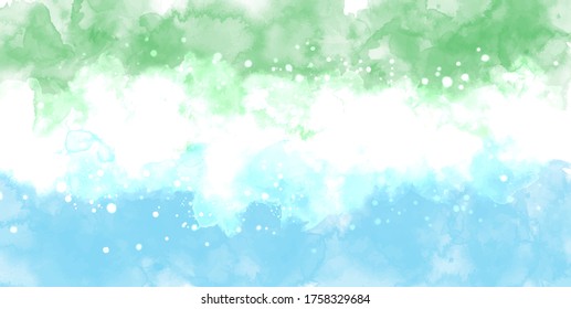 Blue multicolor background watercolor. Blue multicolor splash watercolor. Water color backdrop. Blue multicolor background watercolor. Abstract blue multicolor splash watercolor on white background.