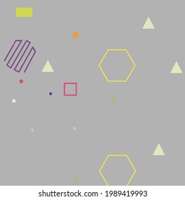 Blue Multicolor Orange Modern Hipster Style Background. Yellow Red Green Modern Art Pattern. Purple Simple Violet Digital Geometrical Modern Design. Grey Colorful Pink Vector Background.