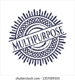 Blue Multipurpose distress grunge style stamp