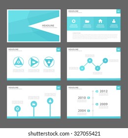 Blue Multipurpose Infographic elements and icon presentation template flat design set for advertising marketing brochure flyer leaflet