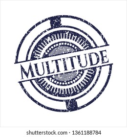 Blue Multitude with rubber seal texture