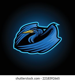 blue murder bird angry face devil face