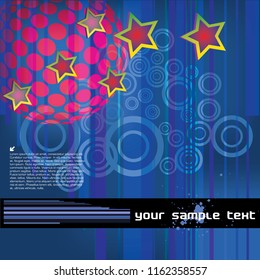 Blue Music Background