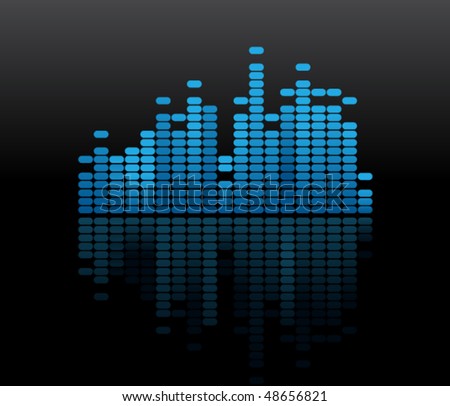 Blue music volume