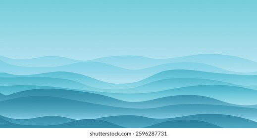 Blue Nami Japanese Pattern Background