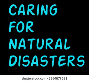 Blue natural disaster awareness message background wallpaper