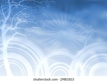Blue natural mesh background