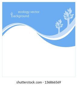 blue nature eco vector background