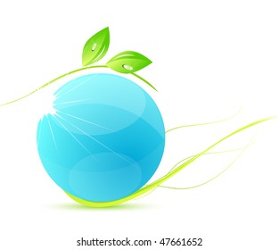 Blue nature icon