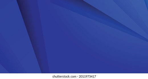 Fondo azul de la marina con franjas de línea y formas de superposición triangular. Fondo azul moderno para presentación corporativa, informe, banner, volante y más