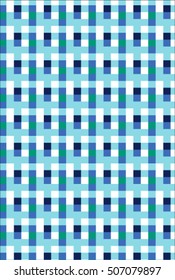 Blue navy check fabric texture. Vector illustration.