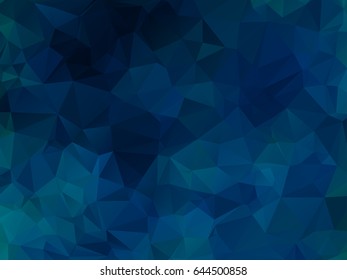 Blue navy dark Polygonal Mosaic Background, Vector illustration, Creative Business Design Templates