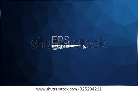 Blue navy dark Polygonal Mosaic Background, Vector illustration, Creative Business Design Templates