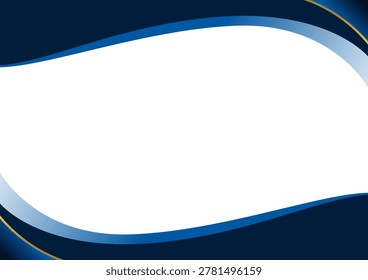 blue navy and golden corner line border certificate frame design. good for certificate frame design