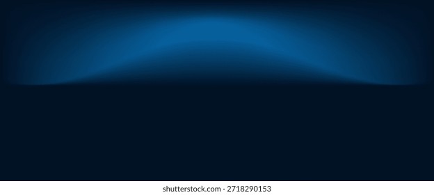 Blue navy studio room background. Blue background with light effects. Empty dark room. Space for selling products on the website. Vector illustration.

