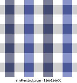 Blue and Navy Blue Tablecloth Seamless Pattern. Two Color Design 