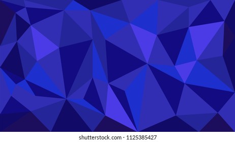 Blue navy vector polygonal geometric pattern background made of trianle shapes. Polygon design graphic elements