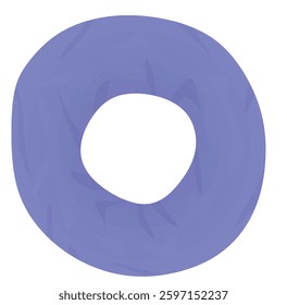 Blue neck  scarf. vector illustration