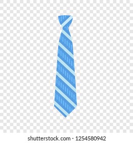 Blue Neck Tie Icon. Flat Illustration Of Blue Neck Tie Vector Icon For Web Design