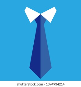 Blue necktie & collar