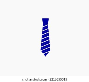 blue necktie icon isolated concept