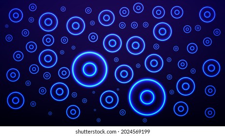 blue neon background and light background