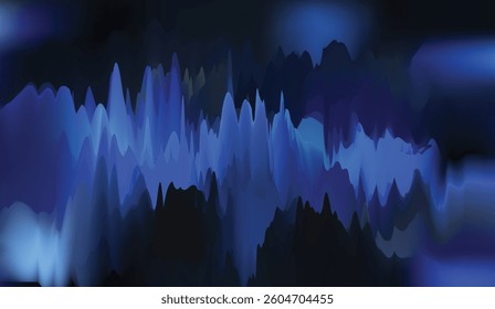 Blue neon color abstract technology background Concept visualization of