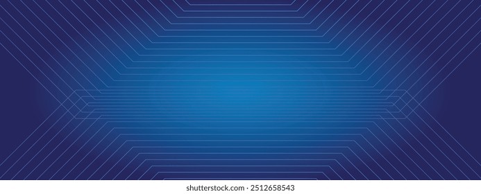 Blue neon curved lines abstract futuristic geometric background. Abstract background with technology circuit board texture. Technology futuristic concept. Blue wavy design.  EPS Vector